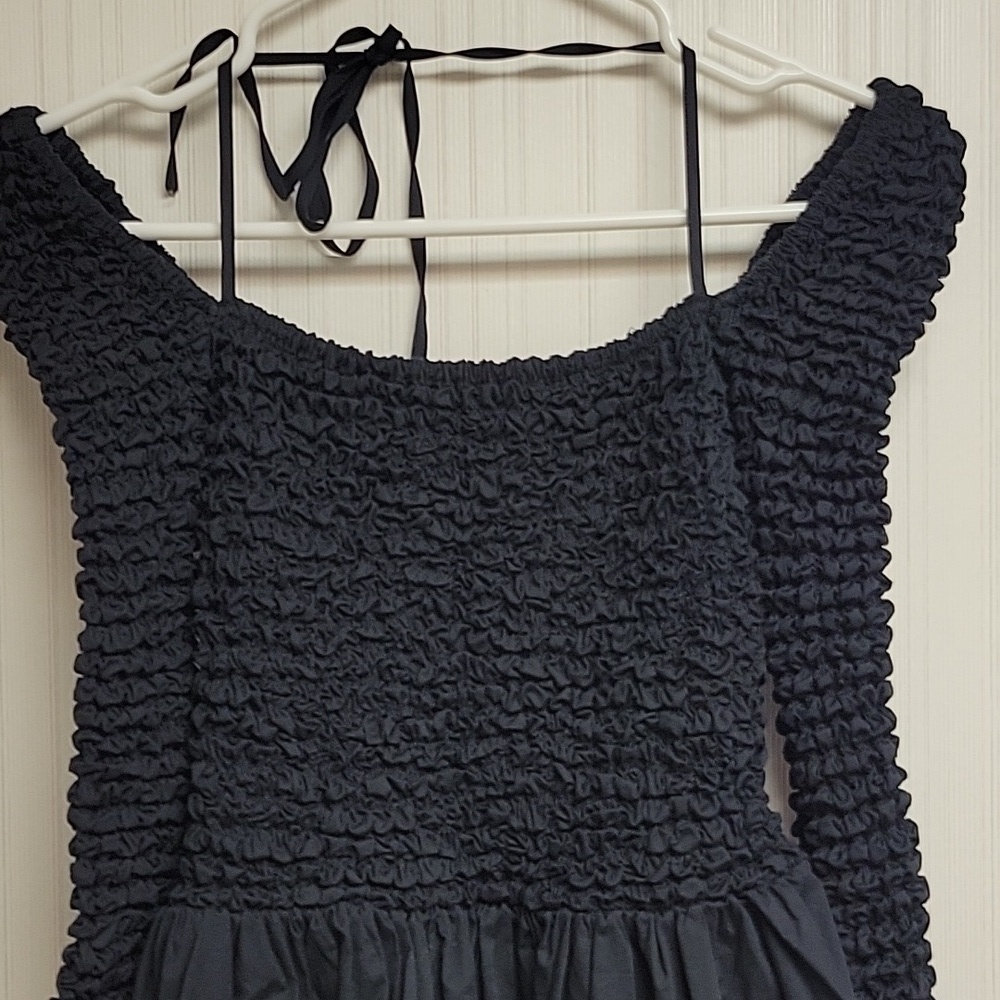 STAUD Black Cassidy Dress XS New Mini contemporary casual party date night - Picture 7 of 9